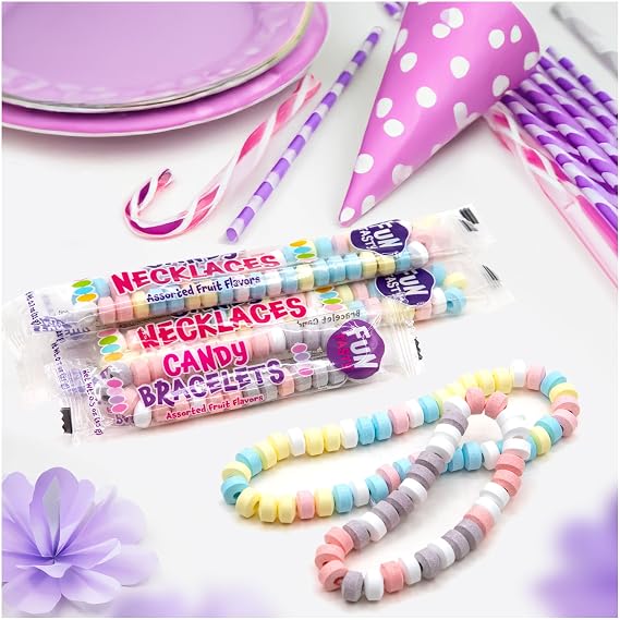 Candy Bracelets & Candy Necklaces - 68 Count - 2 Packs