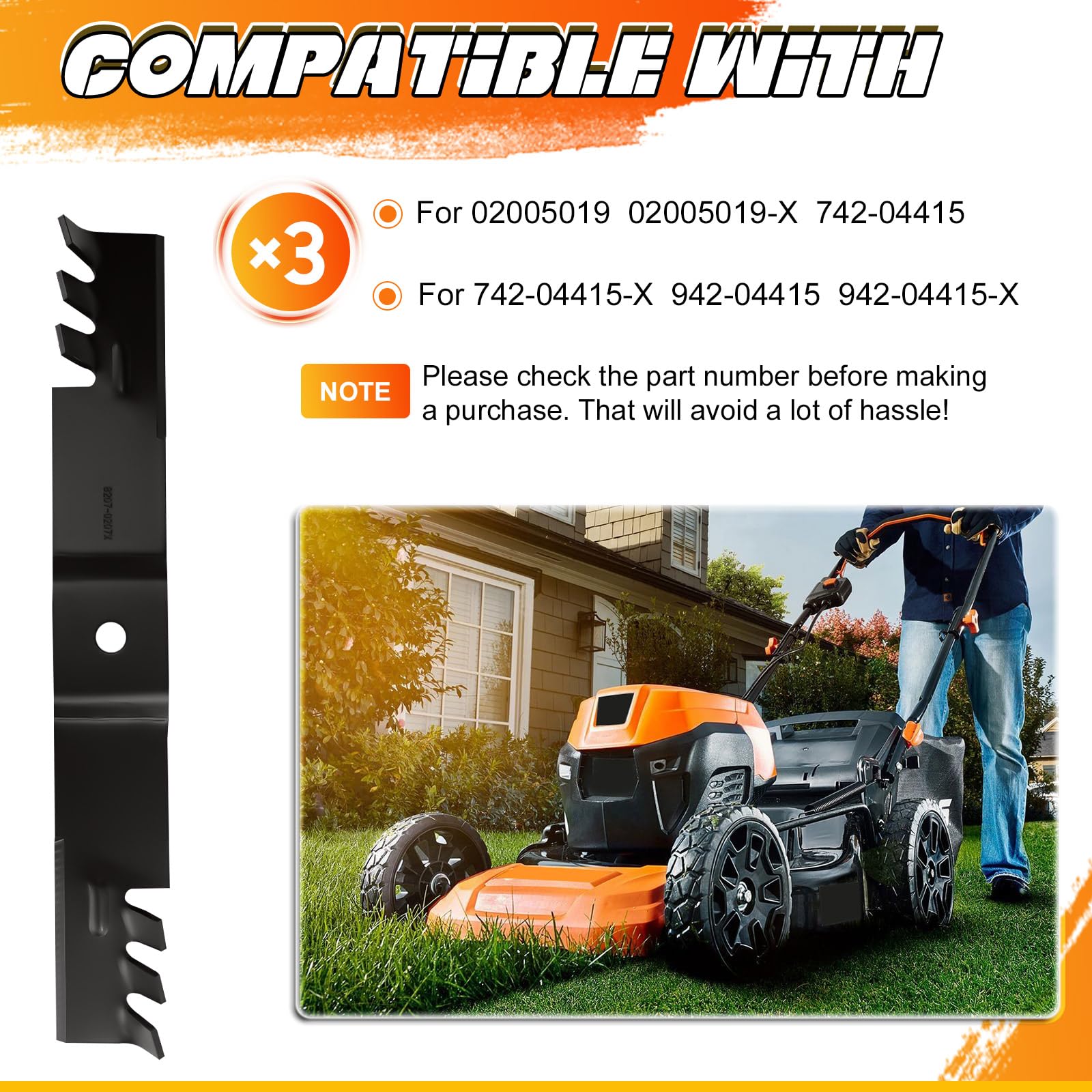 Amazon.com : ILONPA 60 inch Hi-Lift Blades for Cub Cadet Z