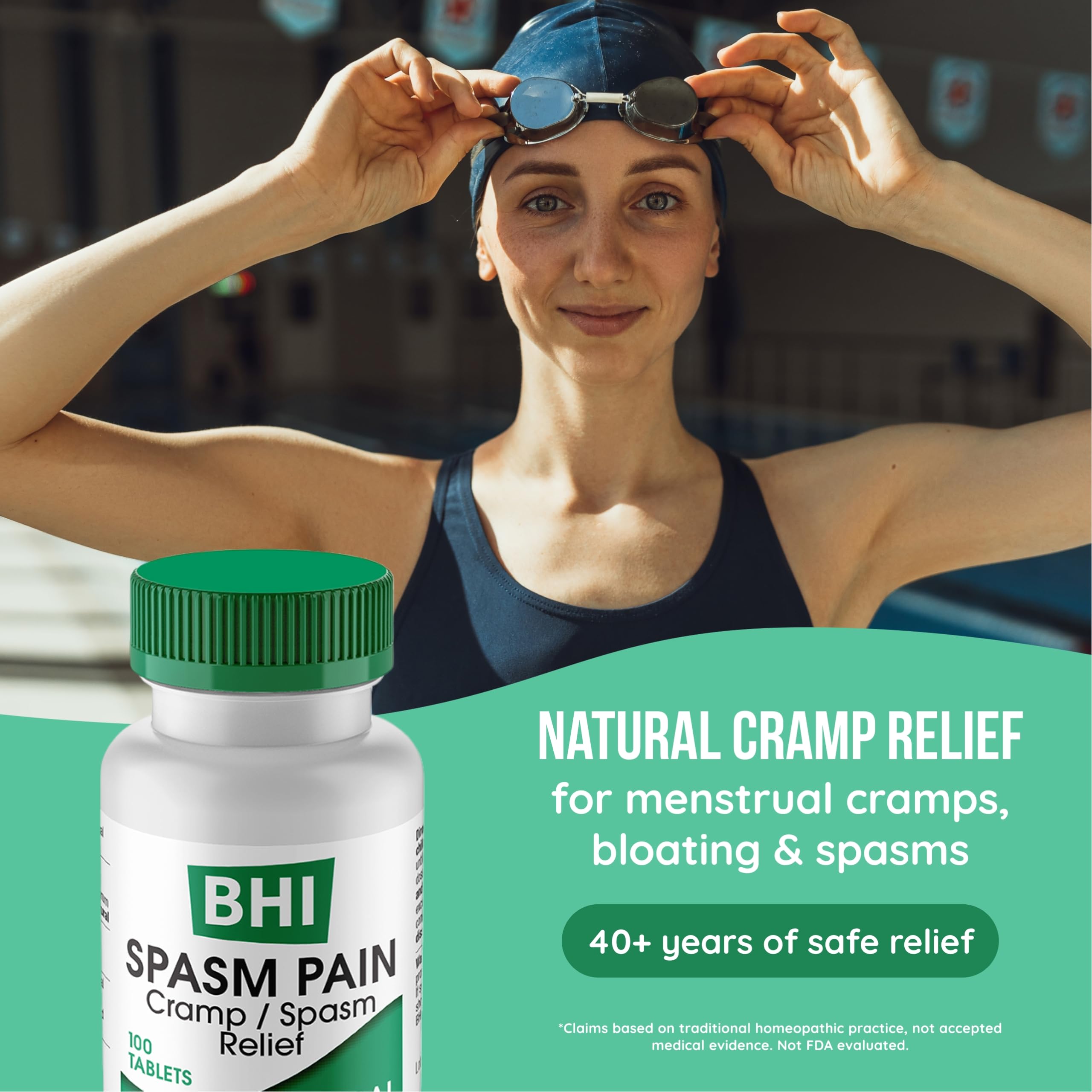 MediNatura BHI Spasm/Cramp Relief Quick-Dissolve Tablets, 100 Count — Amazon image 2