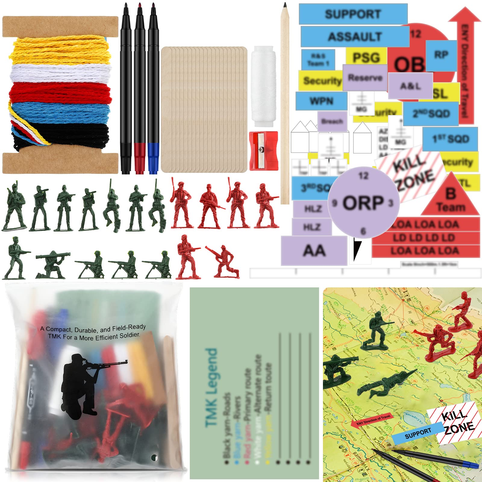 Buy 47 Pcs Terrain Model Kit, Land Navigation Kit Terrain Model Kit