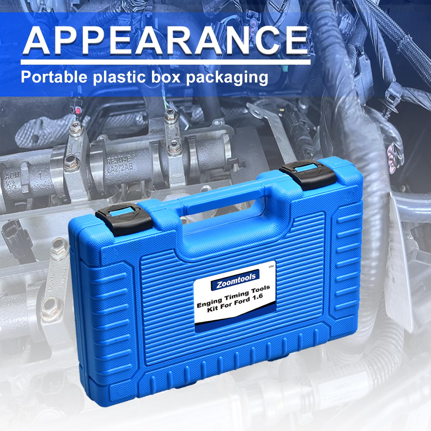 Kit di strumenti di allineamento della cinghia di distribuzione dell'albero a camme motore compatibile con Ford Focus Fiesta Mazda 1.5 1.6 VCT Ecoboost Volvo