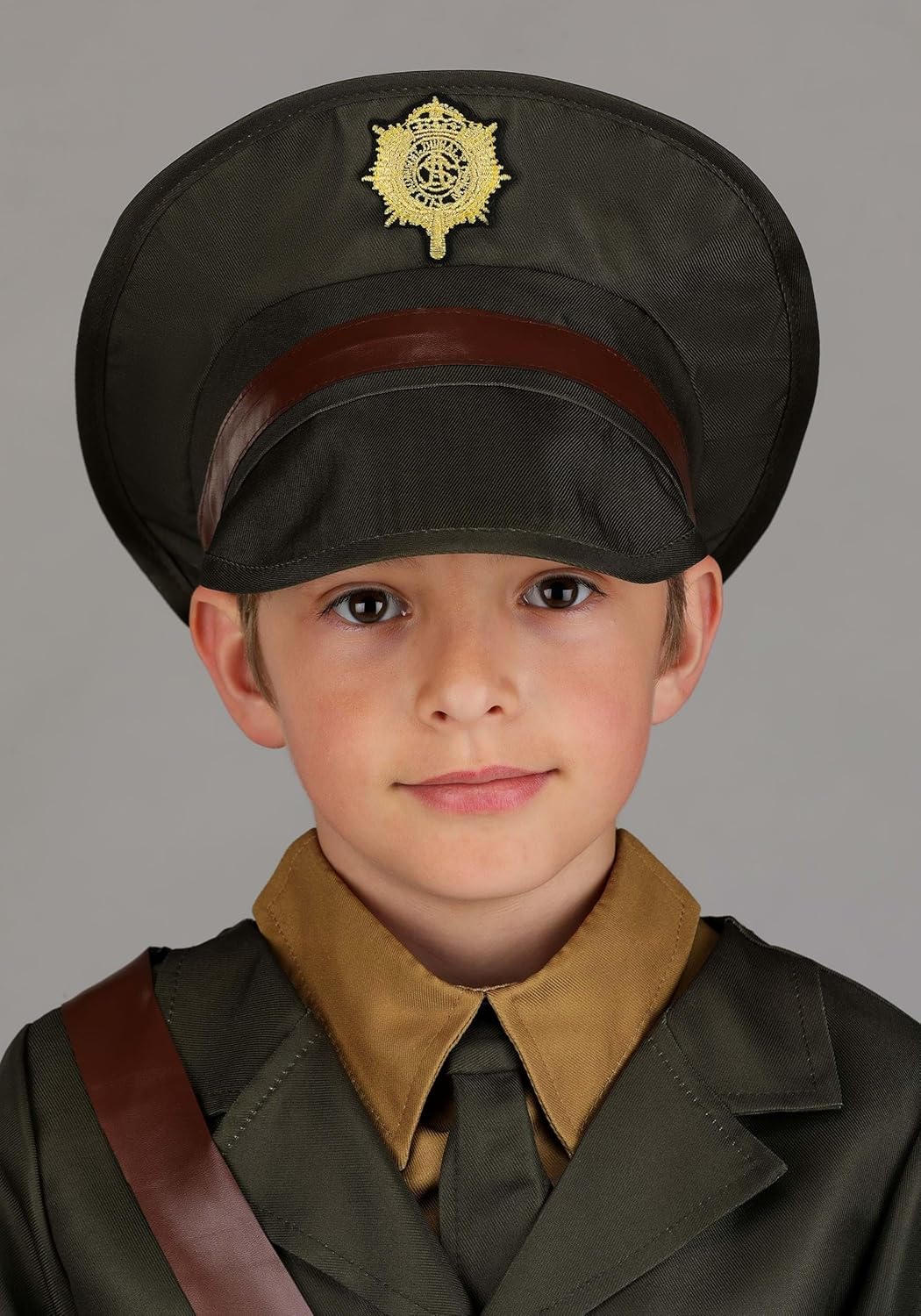 Kid's Army Officer Costume with Military Uniform & Hat - Boy's Soldier Dress-Up Uniform for Halloween, Plays & Cosplay - Image 5