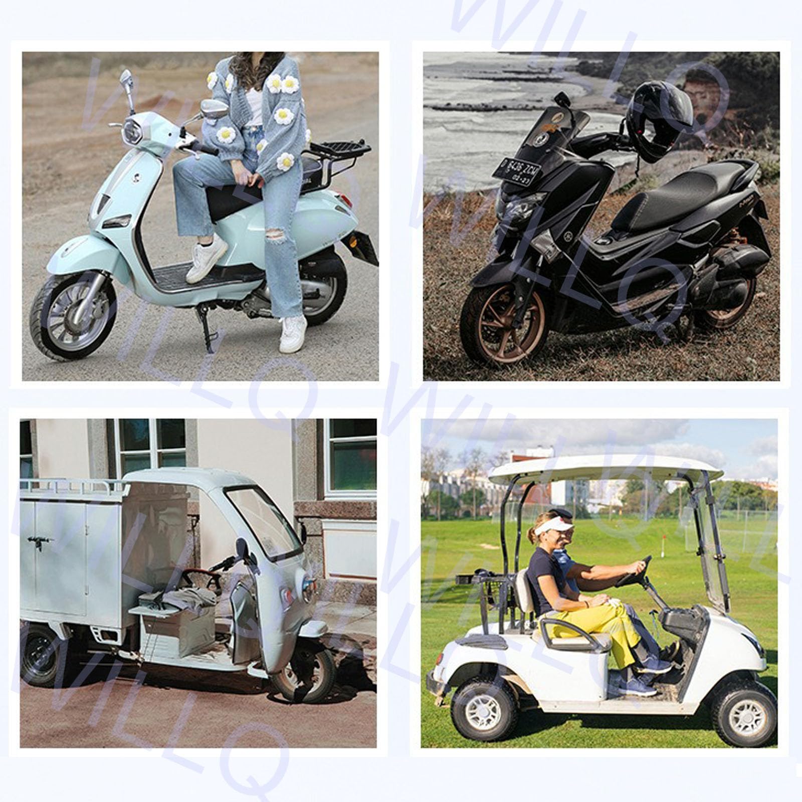 Batteria al litio sostitutiva da 60 V per triciclo, ciclomotore o golf cart | Batteria di riserva per moto, ricaricabile, rimovibile, ad alta capacità, con BMS intelligente