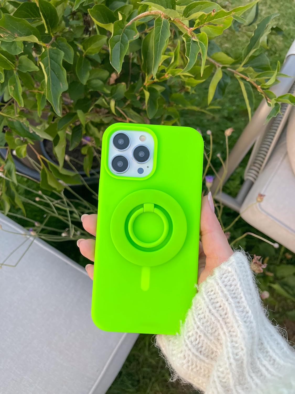 FELONY CASE for iPhone 17 with MagSafe - Neon Green Soft-Touch Liquid Silicone Case, Lightweight Magnetic Protective Cover, 360° Shockproof, Anti-Scratch Compatible with MagSafe Accessories