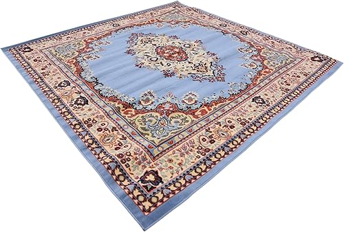 Vista 788 de Unique Loom Reza Collection- Alfombra, Polipropileno, Marrón Marrón/ marfil