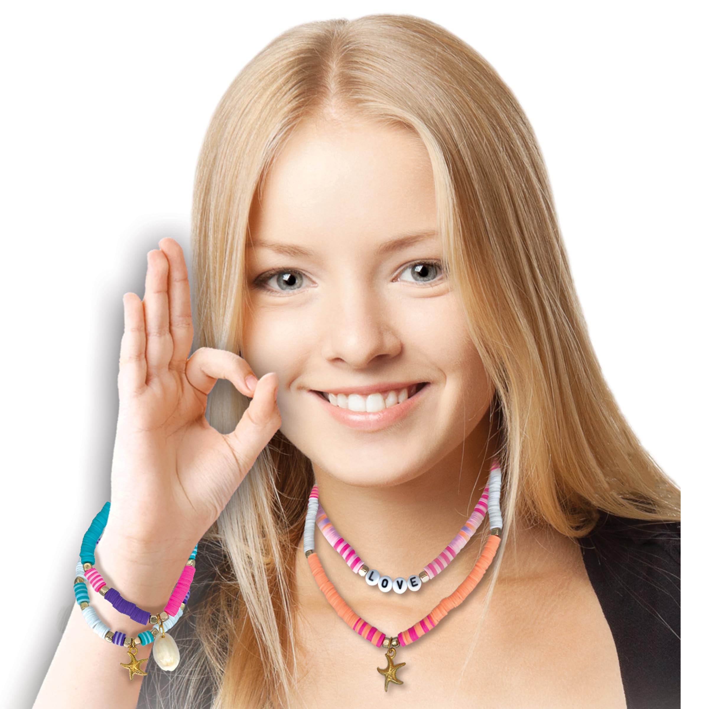 Small World Fashion DIY Bead Art Set, 4000 Heishi Beads, Makes 15 Pieces of Jewellery, Ages 7+, Multi-colour, Standard - Image 2