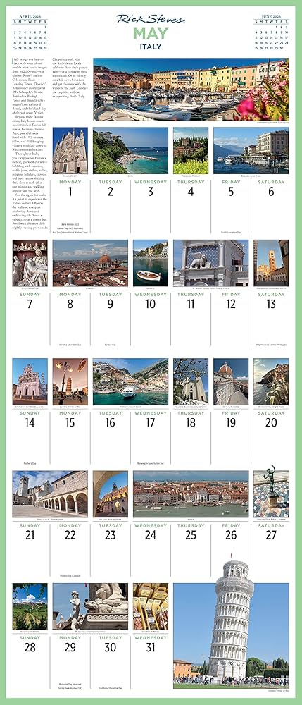 Amazon.com: Rick Steves' Europe Picture-A-Day Wall Calendar 2023: 12 Months to Rediscover Europe in 2023: 9781523516278: Steves, Rick, Workman Calendars: Office Products amazon-com-rick-steves-europe-picture-a-day-wall-calendar-2023-12-months-to-rediscover-europe-in-2023-9781523516278-steves-rick-workman-calendars-office-products