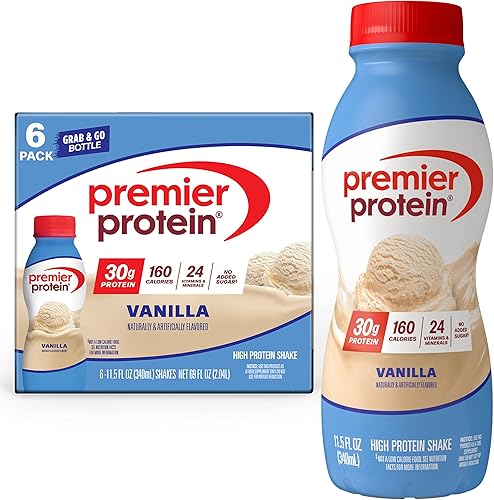 Vista 74 de Premier Protein - Batido de proteína sabor a masa de pastel, 30 gramos de proteína, 1 gramo de azúcar, 24 vitaminas y minerales, nutrientes