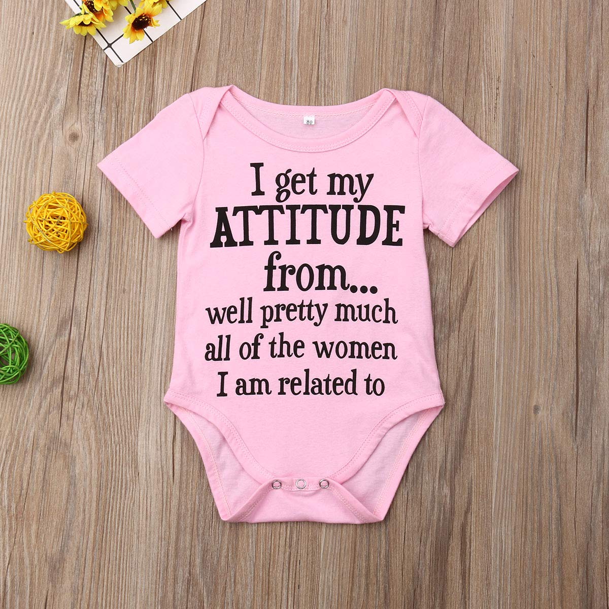 Baby Boy Girl be Careful What You say to me My Grandmas Crazy Bodysuit Funny One Piece Romper Jumpsuit (Attitude, 0-6M)