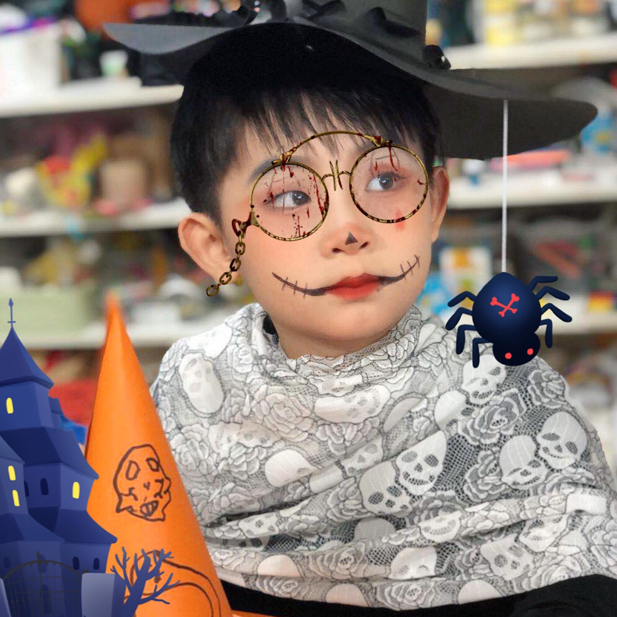 60 * 144 inches Lace Fabric, 4 Yard Black Skull Pettern Lace Fabric, 4 yd Non-Stretchy Lace, Soft Rose Design Lace Material for Halloween Home Decoration, Sewing Fabric Design (60x144 inch Black)