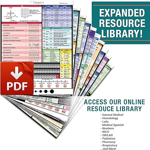 Miniatura 6 de BadgeGuru Set por Tribe RN - 26 tarjetas de referencia de insignia de enfermería, Estándar