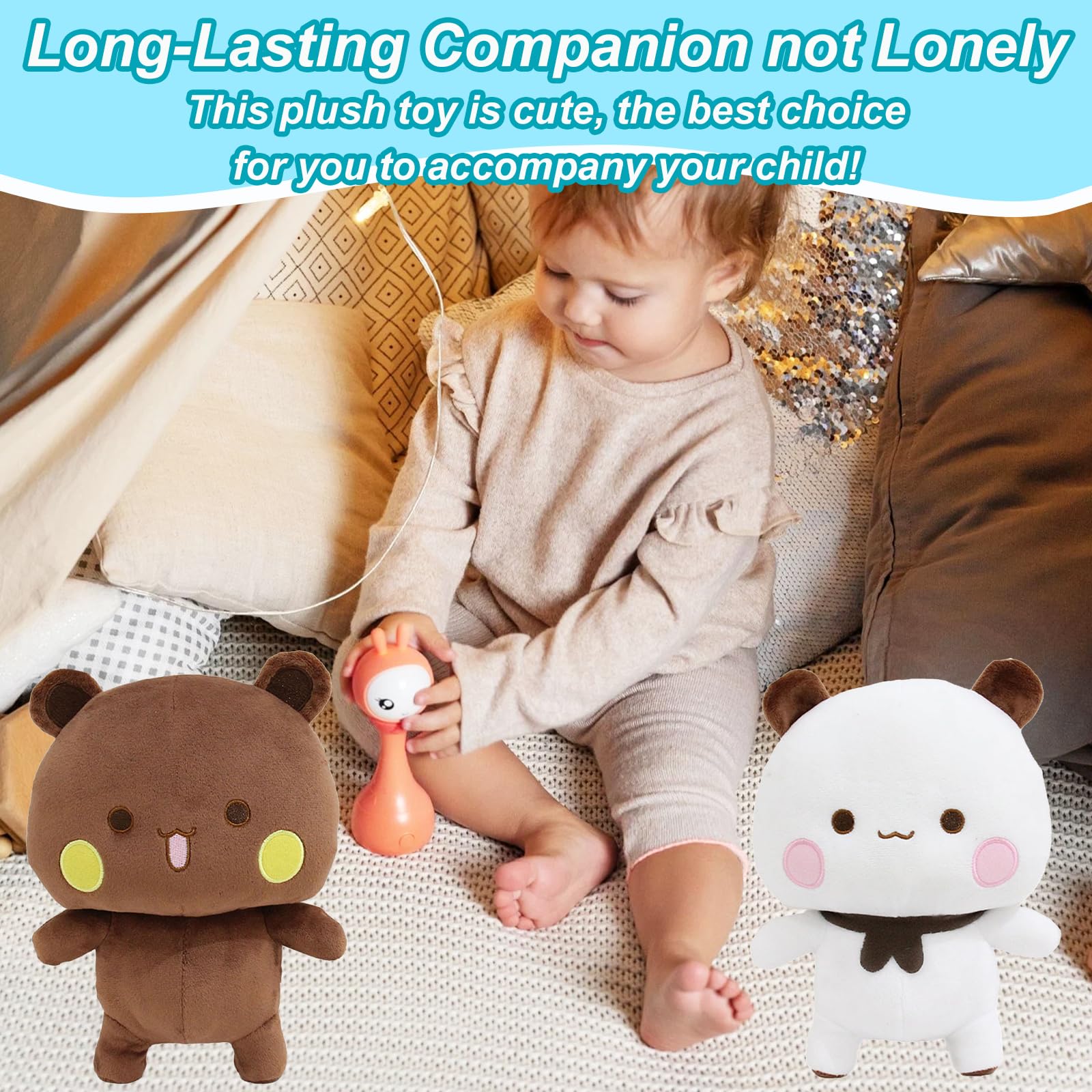 KOLGEIKJ Bubu Dudu Plush, Dudu Bubu Plush Toy, BubuDudu Plush Pillow Doll - Image 3