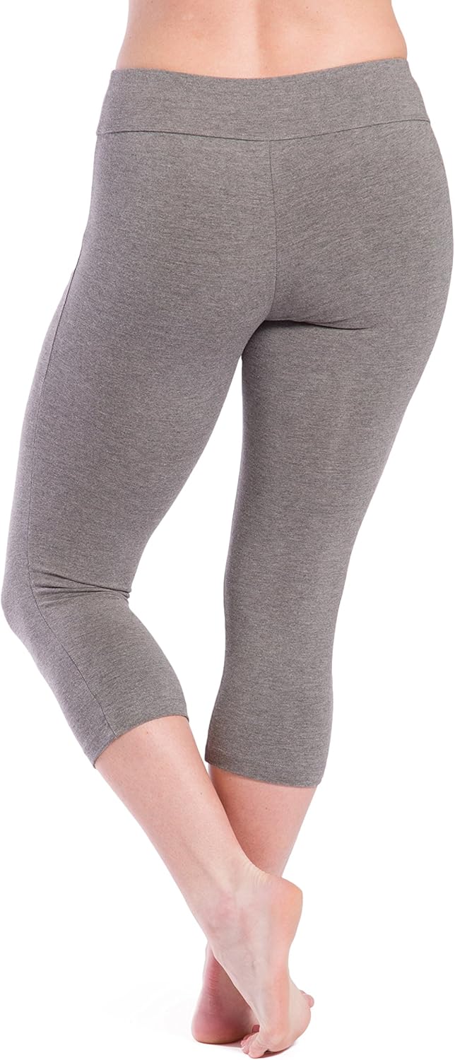 Fishers Finery Women's Ecofabric Classic Athletic Workout Yoga Capri - Image 3
