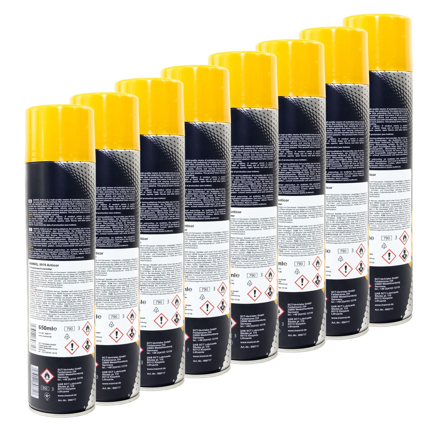 Unterbodenschutz Anticor Spray 9919 MANNOL 8 X 650 ml