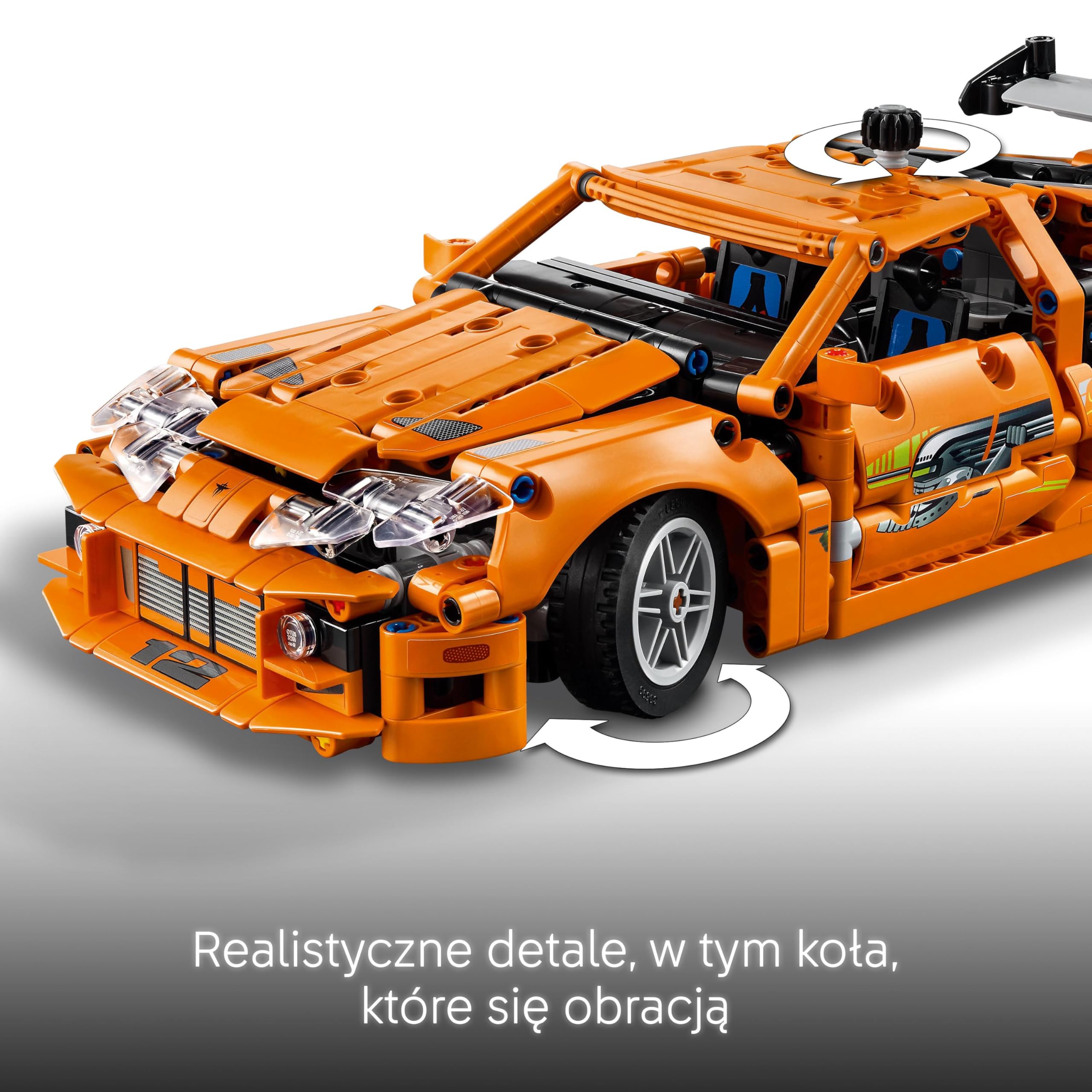 LEGO Technic Fast and Furious Toyota Supra MK4 42204 | Model filmowego auta, klocki konstrukcyjne, prezent dla fana motoryzacji, zabawka edukacyjna dla dzieci 9+, 810 elementów