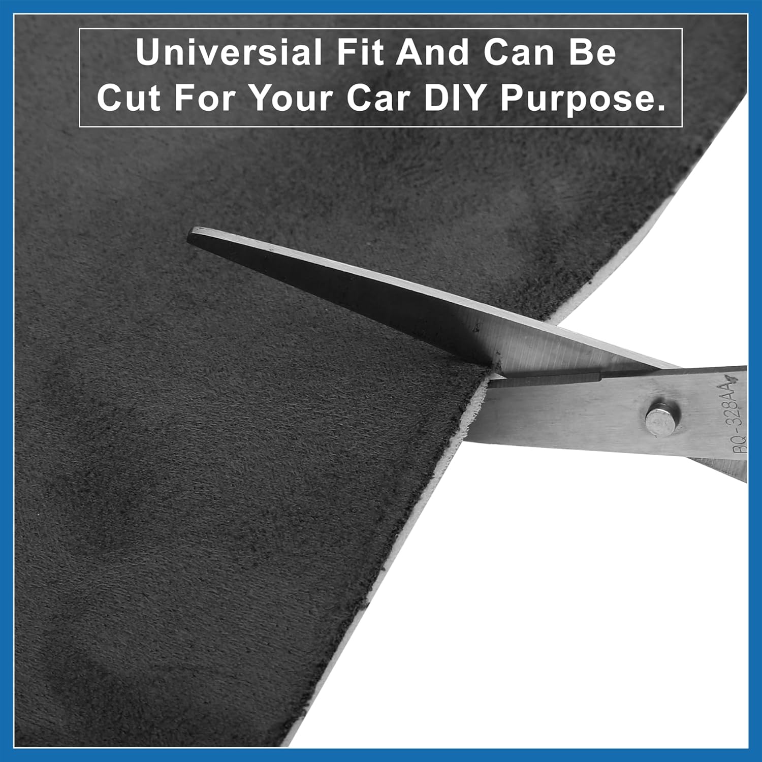 Suede Headliner Fabric 79" Length x 60" Width Foam Backed for Car Truck RV SUV Interior Trim Protect Aging Broken Faded DIY Repair Black Item Replacement