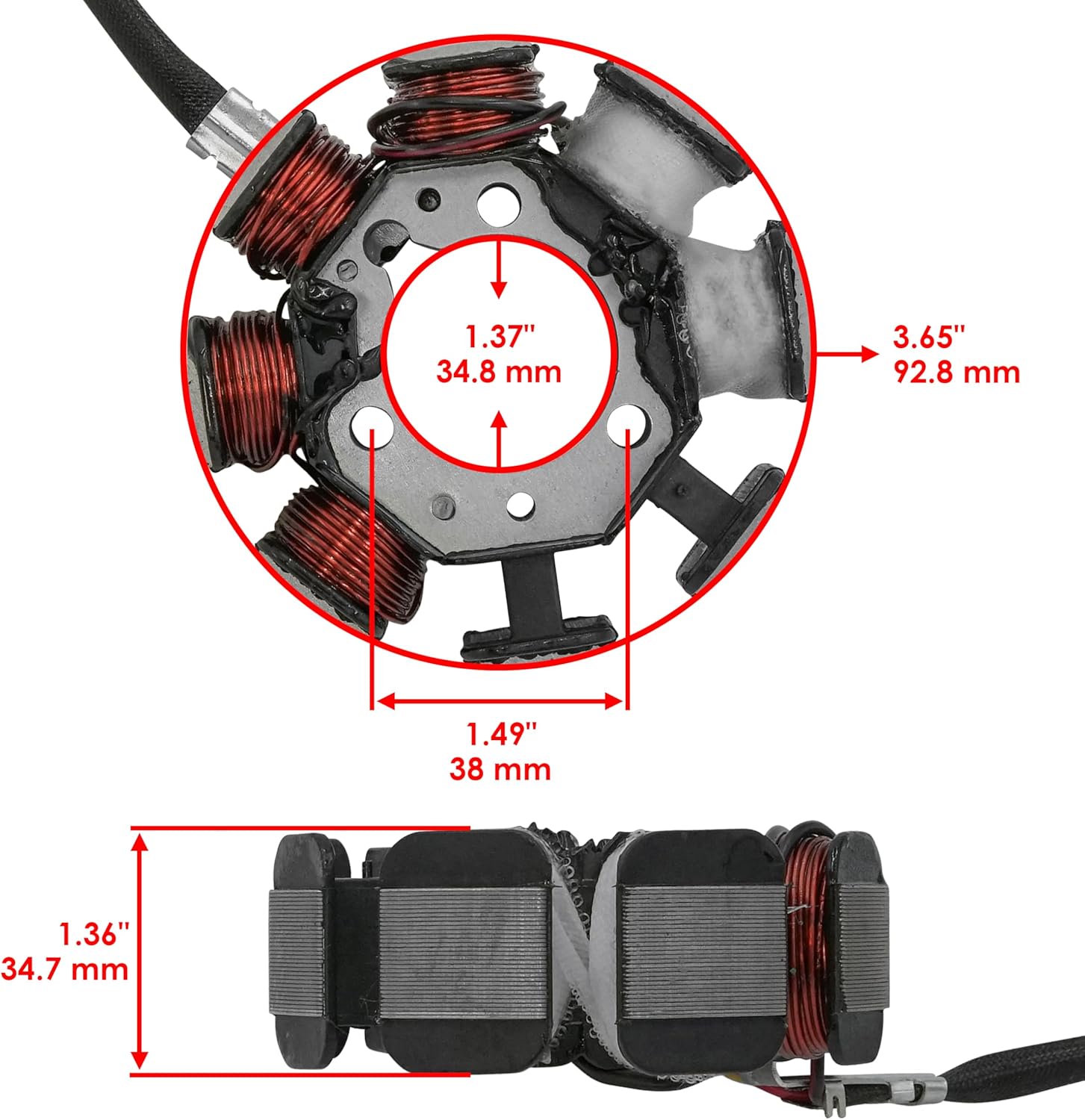 Caltric Stator Compatible With Honda Xr200R 1990-2002