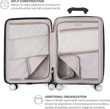 Travelpro Pathways 3 Hardside Spinner Luggage Set, Black, 3-Piece