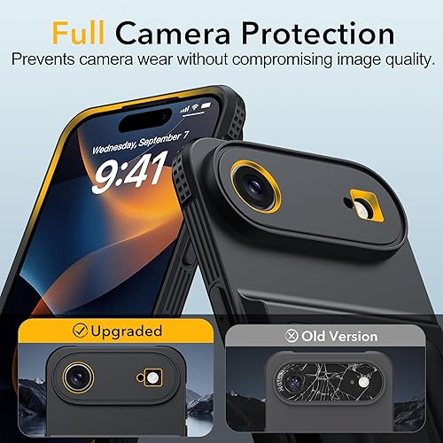 Vista 4 de Oterkin Funda tipo cartera para iPhone Air [4-5 tarjetero] [bloqueo RFID] [Protección completa de la cámara] [Soporte de apoyo]