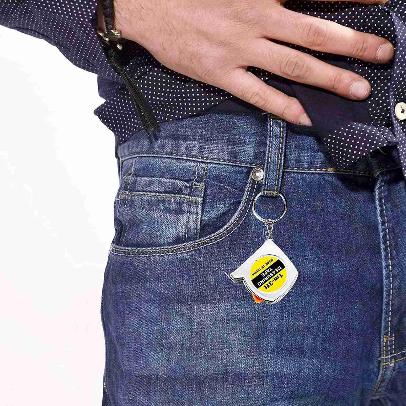 150 Pezzi Metro A Nastro, Metro A Nastro Tascabile Funzionale, Piccolo Metro A Nastro Retrattile, 3Ft