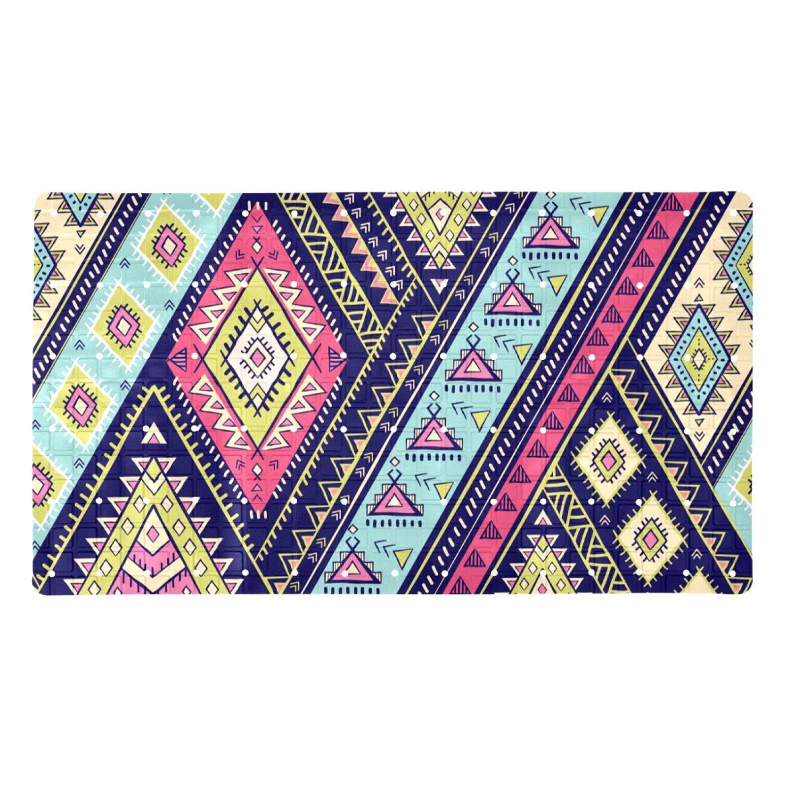 Tapis de bain antidérapant mandala pour une douche zen et sereine