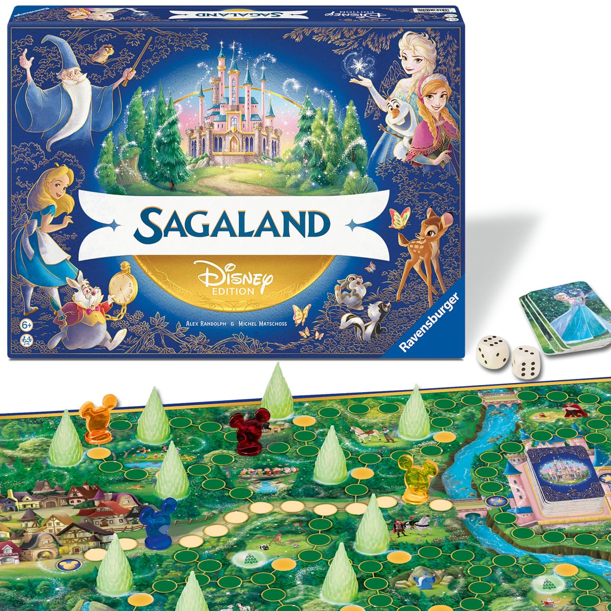 Ravensburger – Disney Sagaland - Jeu de société en Famille - Jeu de mémoire - Enfant et Parents - de 2 à 6 Joueurs à partir de 6 Ans - Mixte - 25121 - Version française