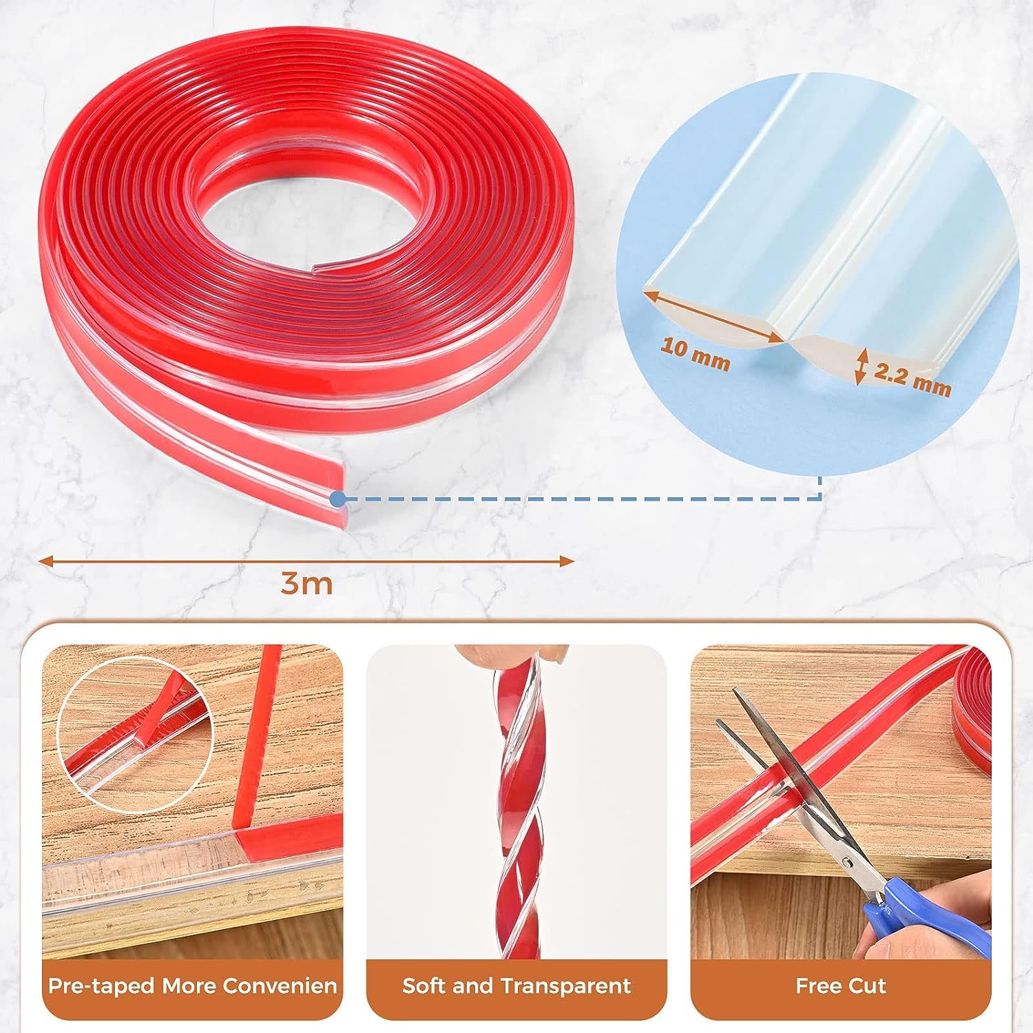 HoneyHolly - Paraspigoli Autoadesivi Per Bambini | 16 Pezzi Trasparenti | Protezione Angoli Tavoli