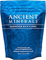 Ancient Minerals Magnesium Bath Flakes - Pure Zechstein Chloride Flakes, Superior to Epsom Salts, Resealable 1.65 lbs Bag