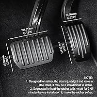 Vista 4 de Juego de almohadillas de pedal negras para Tesla Model 3 Model Y 2016-2026, accesorios de cubiertas antideslizantes para pedales, almohadillas