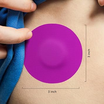 Universal Adhesive Patch, No Hole (25-Pack) (Purple)