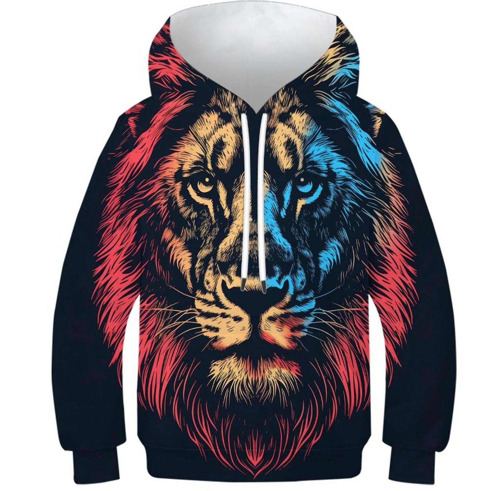 Sweat lion 3D ado idéal pour les sorties en famille cet hiver - 8