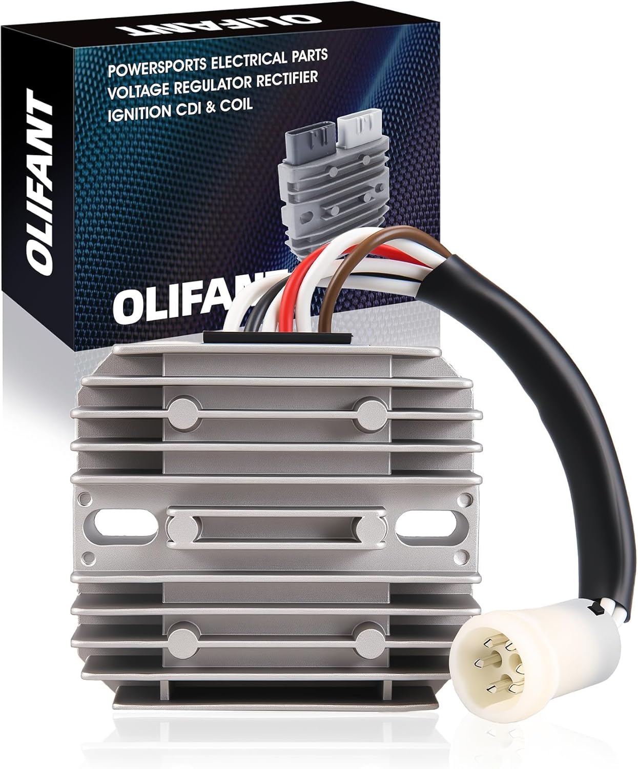 Voltage Rectifier Regulator For Yamaha Moto-4 225 1986-1988/Moto-4 250 1989-1991/Moto-4 350 1990-1994/Big Bear 350 1987-1994/Warrior 350 1987-1995 Replace 59V-81960-A0-00