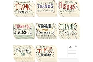 Junkin Bulk Teacher Thank You Cards: 80 Pack Blank Appreciation Postcards for...