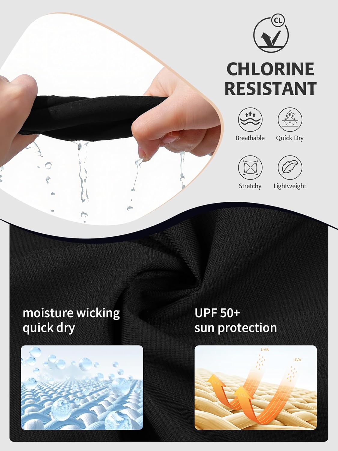 ATTRACO 3" High Waisted Swim Shorts Women Board Shorts for Swimming Beach Bathing Suit Bottoms with Liner - Image 9