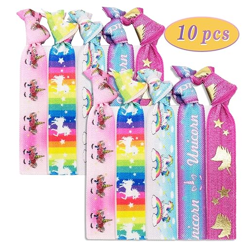 Miniatura 2 de 10 ligas elásticas para el cabello para niñas y mujeres, bonitos soportes para cola de caballo, sin daños, bandas para el cabello anudadas -