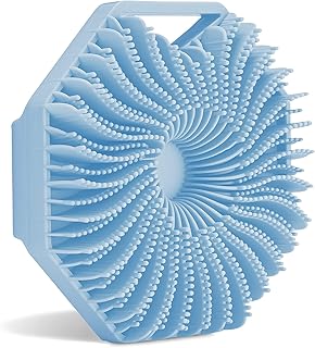 Antimicrobial Silicone Body Scrubber, Exfoliating Body Scrubber for Sensitive Skin, Eco Friendly Shower Scrubber for Body,...