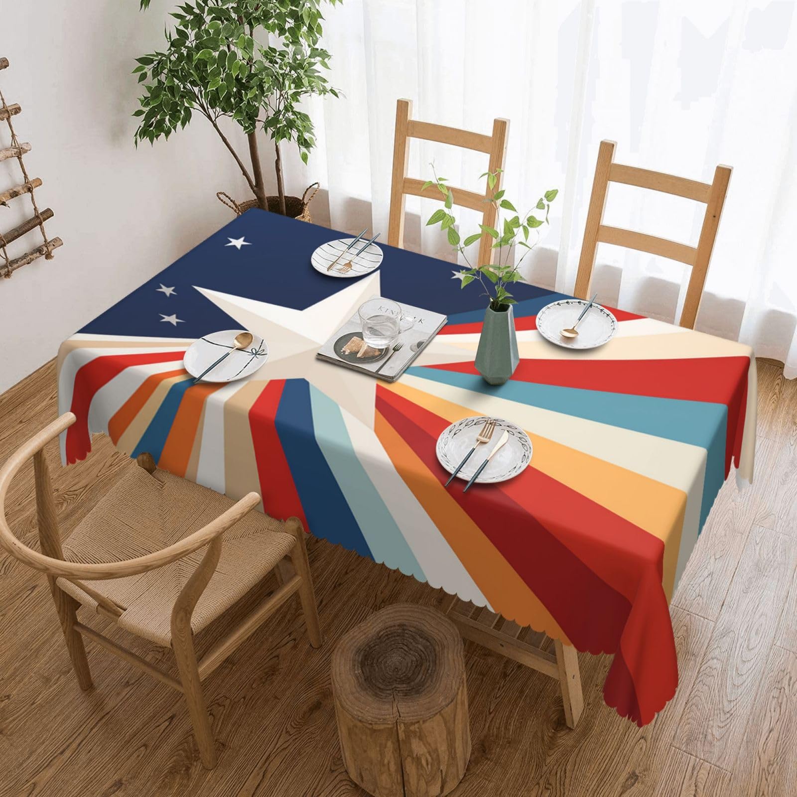 Nappe rectangulaire lavable pour table de cuisine pour éliminer les taches d'huile