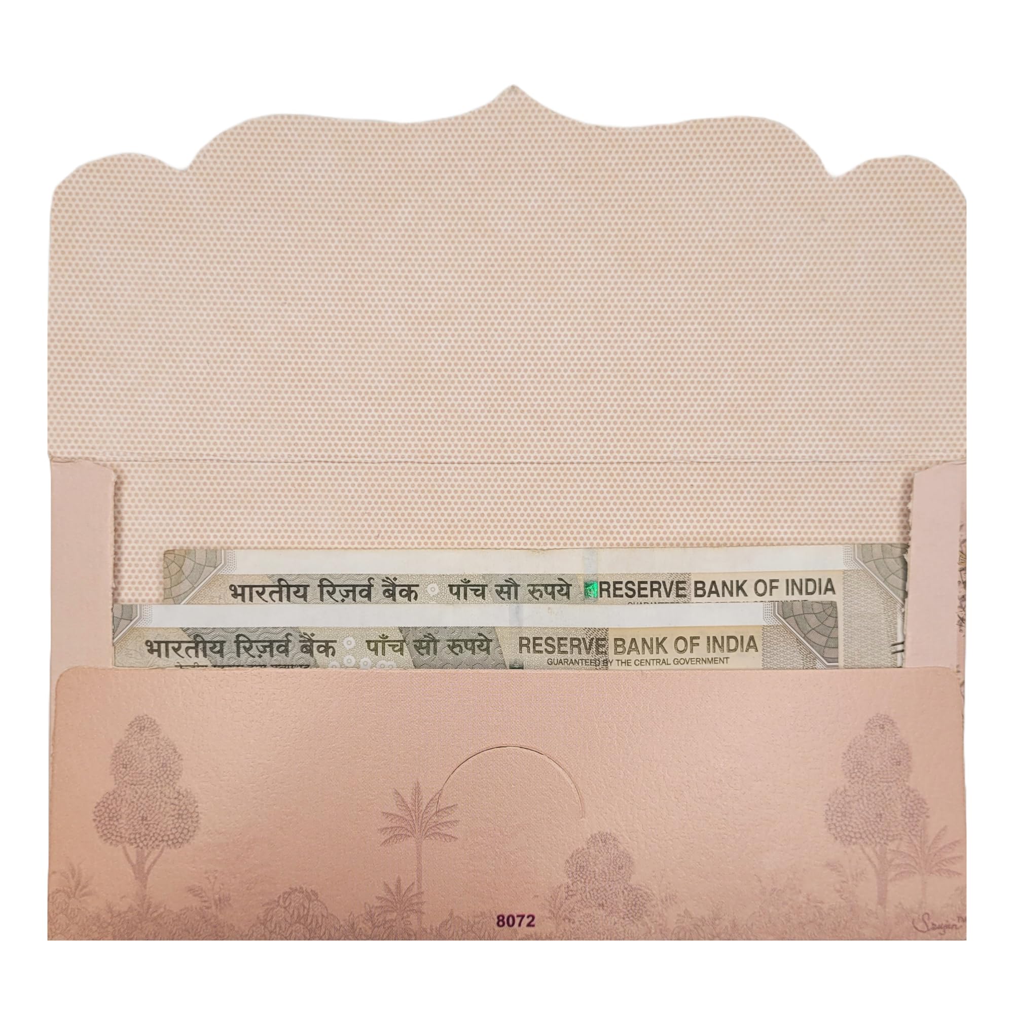 Fonsie cash shagun fancy ambiyan design envelopes pack of 10 for gifting money on wedding gift, baby shower gift, shagun, family gatherings(Peacock mehal) 4