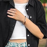Vista 6 de MagnetRX® Pulsera magnética de cobre puro para mujer – Efectivas pulseras magnéticas de cobre de ultra fuerza para mujeres – Longitud de pulsera