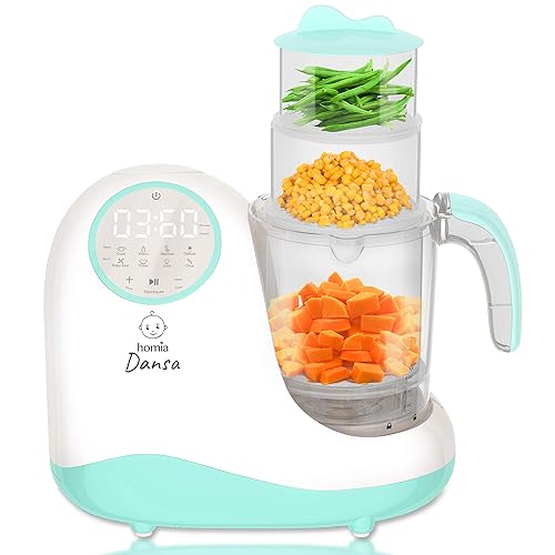 Molinillo picador para hacer alimentos para bebés Molinillos y vaporizadores 8 en 1 para niños pequeños vapor, mezcla, pica, desinfecta, limpia,
