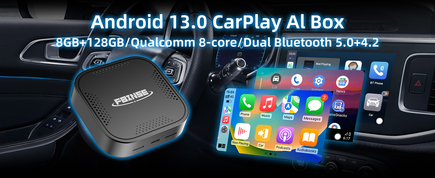 Amazon.com: FBINSE Carplay AI Box, AI Box Carplay Video Device for