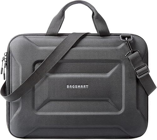 Miniatura 1 de BAGSMART Funda para computadora portátil de 15.6 a 16 pulgadas con correa, bolsa impermeable a prueba de golpes para laptop con asa resistente,