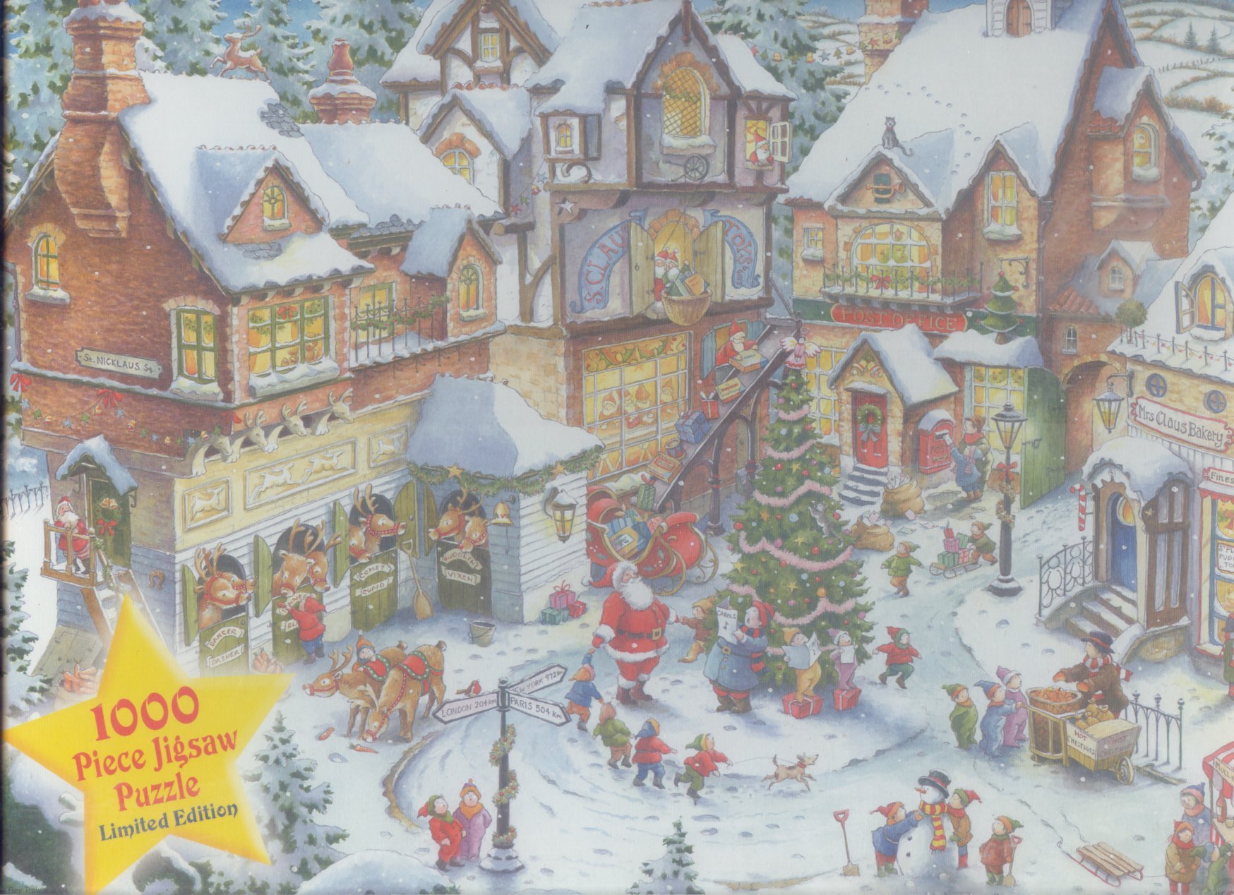 Ravensburger Puzzle - The Christmas Village (2004 Limited Edition) (1000 pieces)