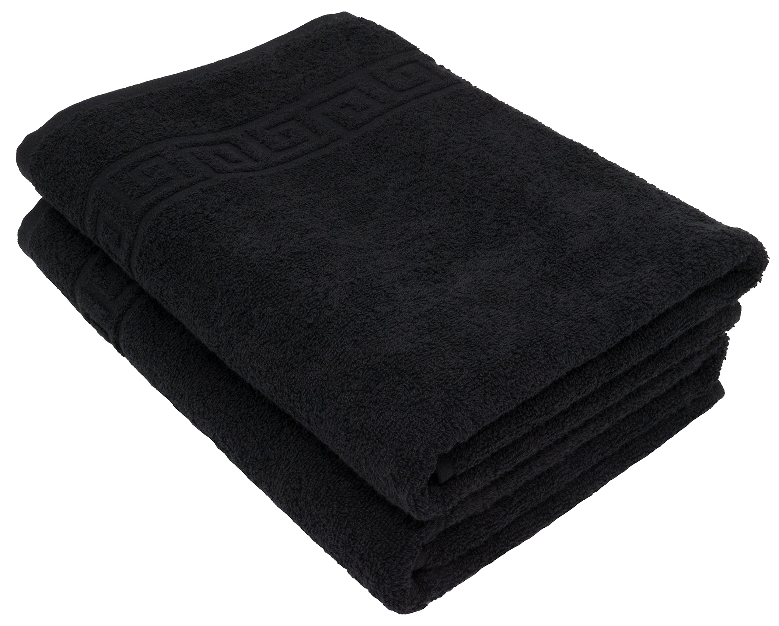 LIGHT TURQUOISE 2 X BATH TOWELS SET, 70X140 LARGE SIZE 100% NATURAL COTTON 500 GSM THICK ABSORBENT TOWEL, HOTEL QUALITY RINGSPUN — view 59