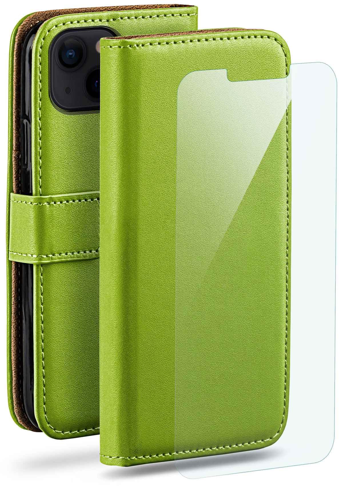 Étui iPhone 14 Plus moex vert en cuir synthétique avec protège-écran et support - 8