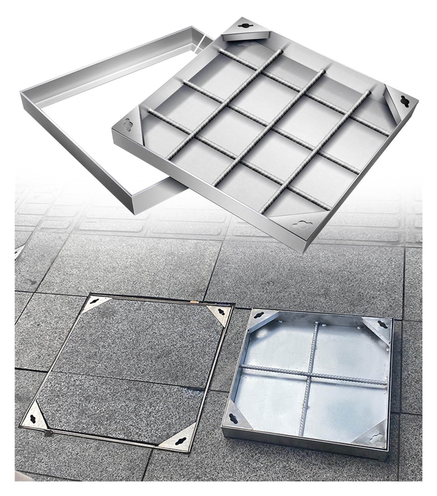 Plaque d'égout invisible pour sublimer le design de votre terrasse