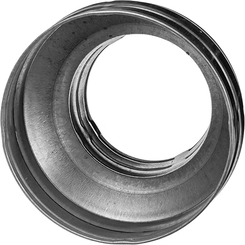 Miniatura 5 de HVAC OV Reductor de conductos redondos de 6 a 4 pulgadas - Aumento de tubería de acero galvanizado - Acoplamiento para sistemas de ventilación de