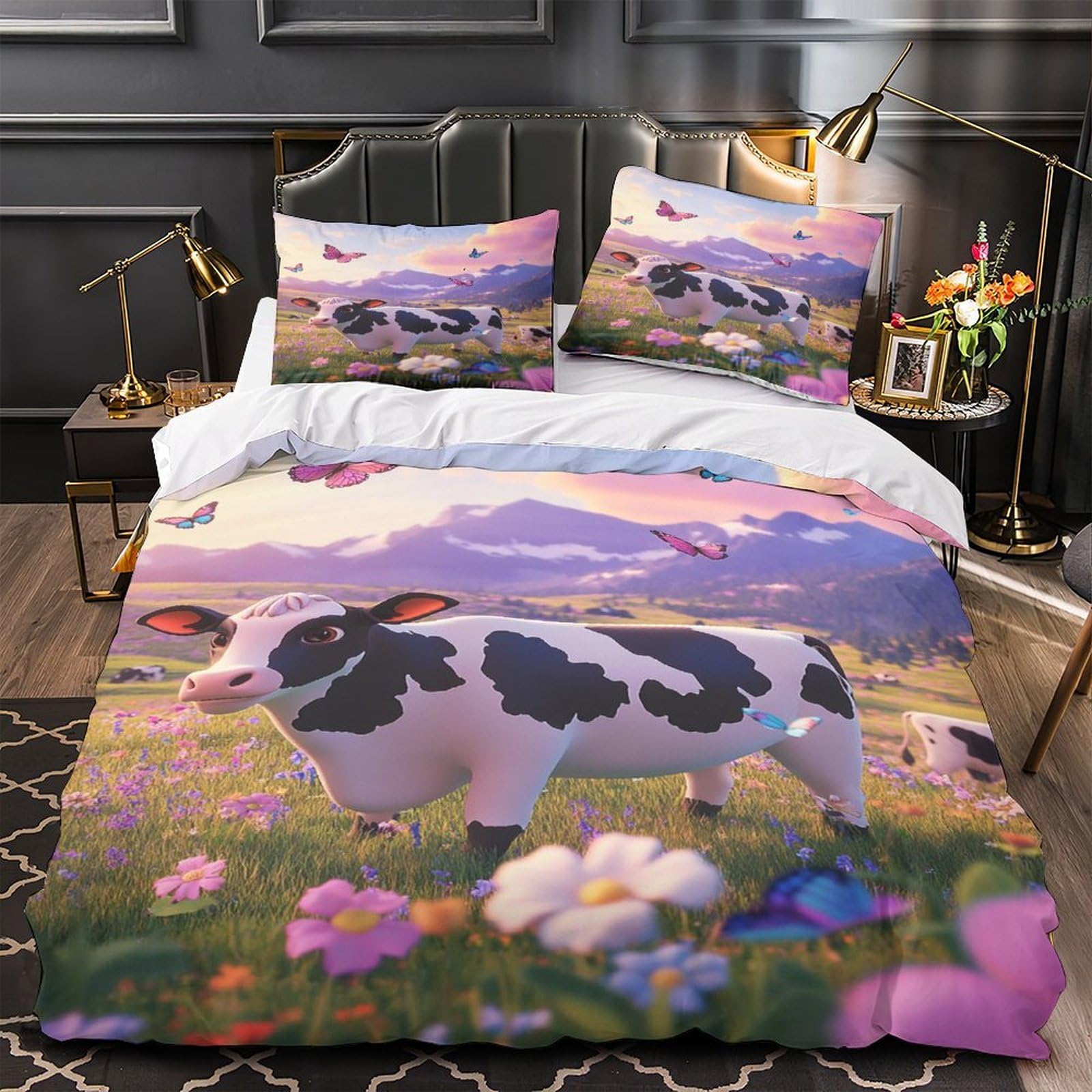Housse de couette espace fantastique pour chambre d'enfant et ado