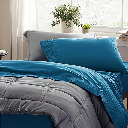 Miniatura 3 de Bedsure - Juego de sábanas de microfibra suave para niños, para cama individual, de 1800 hilos, incluye sábana bajera, 3 piezas, tamaño individual,