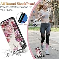 Vista 395 de UEEBAI Funda tipo cartera para iPhone 15 Pro Max con tarjetero, cubierta de cuero PU con soporte, bloqueo RFID, doble cierre magnético, relieve